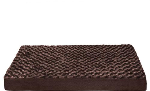 Show full view: FurHaven NAP Ultra Plush Orthopedic Deluxe Cat & Dog Bed with Removable Cover, Chocolate, Medium slide 5 of 12