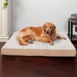 FurHaven NAP Ultra Plush Orthopedic Deluxe Cat & Dog Bed with Removable Cover, Cream, Jumbo slide 1 of 9