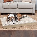 FurHaven NAP Ultra Plush Orthopedic Deluxe Cat & Dog Bed with Removable Cover, Cream, Large