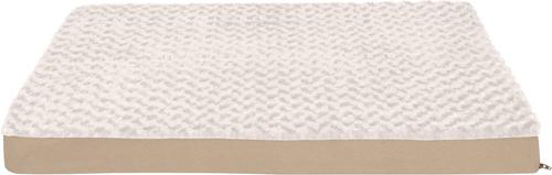 Show full view: FurHaven NAP Ultra Plush Orthopedic Deluxe Cat & Dog Bed with Removable Cover, Cream, Large slide 6 of 13