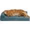 Show in main carousel: FurHaven Paw-Quilted Cooling Gel Top Deluxe Chaise Orthopedic Cat & Dog Bed with Removable Cover, Bluestone, Jumbo slide 4 of 10