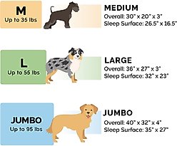 FurHaven Paw-Quilted Deluxe Chaise Orthopedic Cat & Dog Bed with Removable Cover, Iceberg Green, Large slide 2 of 9