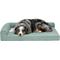 Show in main carousel: FurHaven Paw-Quilted Full Support Deluxe Chaise Cat & Dog Bed with Removable Cover, Iceberg Green, Large slide 4 of 10