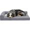 Show in main carousel: FurHaven Paw-Quilted Full Support Deluxe Chaise Cat & Dog Bed with Removable Cover, Titanium, Large slide 4 of 10