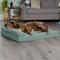 Show in main carousel: FurHaven Paw-Quilted Memory Top Deluxe Chaise Cat & Dog Bed with Removable Cover, Iceberg Green, Jumbo slide 1 of 10