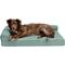 Show in main carousel: FurHaven Paw-Quilted Memory Top Deluxe Chaise Cat & Dog Bed with Removable Cover, Iceberg Green, Jumbo slide 4 of 10