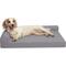 Show in main carousel: FurHaven Paw-Quilted Memory Top Deluxe Chaise Cat & Dog Bed with Removable Cover, Titanium, Large slide 4 of 10