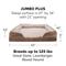 Show in main carousel: FurHaven Perfect Comfort Velvet Waves Full Support Sofa Dog & Cat Bed, Brownstone, Jumbo Plus slide 6 of 11
