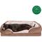 Show in main carousel: FurHaven Perfect Comfort Velvet Waves Full Support Sofa Dog & Cat Bed, Brownstone, Jumbo slide 5 of 11