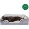 Show in main carousel: FurHaven Perfect Comfort Velvet Waves Full Support Sofa Dog & Cat Bed, Granite Gray, Jumbo slide 4 of 10