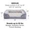Show in main carousel: FurHaven Perfect Comfort Velvet Waves Full Support Sofa Dog & Cat Bed, Granite Gray, Medium slide 5 of 10