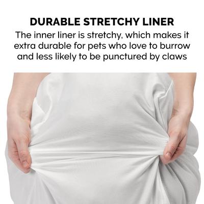 Show full view: FurHaven Plush Ball Pillow Dog Bed with Removable Cover, Espresso, X-Large slide 7 of 13