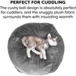 Show in main carousel: FurHaven Plush Ball Pillow Dog Bed with Removable Cover, Gray Mist, Medium slide 8 of 13