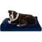 Show in main carousel: FurHaven Plush Deluxe Chaise Memory Top Cat & Dog Bed with Removable Cover, Deep Sapphire, Large slide 5 of 11
