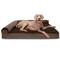 Show in main carousel: FurHaven Plush Deluxe Chaise Memory Top Cat & Dog Bed with Removable Cover, Sable Brown, Jumbo Plus slide 4 of 10