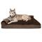 Show in main carousel: FurHaven Plush Deluxe Chaise Memory Top Cat & Dog Bed with Removable Cover, Sable Brown, Jumbo slide 4 of 10