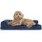 Show in main carousel: FurHaven Plush Deluxe Chaise Orthopedic Cat & Dog Bed with Removable Cover, Deep Sapphire, Large slide 4 of 11