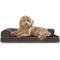 Show in main carousel: FurHaven Plush Deluxe Chaise Orthopedic Cat & Dog Bed with Removable Cover, Sable Brown, Large slide 4 of 11