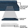 Show in main carousel: FurHaven Plush Fur & Almond Print Orthopedic Deluxe L-Chaise Sofa Cat & Dog Bed, Blue Almonds, Medium slide 6 of 10