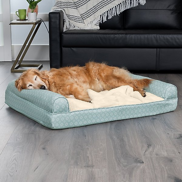 FurHaven Indoor/Outdoor Print Cooling Gel Cat & Dog Bed with Removable Cover