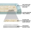 Show in main carousel: FurHaven Plush Fur & Diamond Print Nest-Top Orthopedic Sofa Cat & Dog Bed, Aqua, Large slide 6 of 9