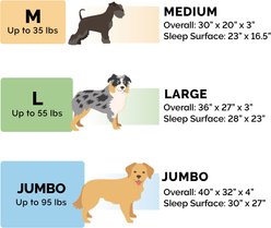 FurHaven Plush Fur & Diamond Print Nest-Top Orthopedic Sofa Cat & Dog Bed, Aqua, Medium slide 2 of 9
