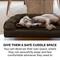 Show in main carousel: FurHaven Plush & Suede Bolster Dog Bed with Removable Cover, Espresso, Jumbo slide 6 of 9