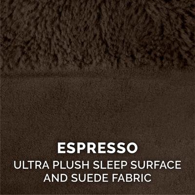 Show full view: FurHaven Plush & Suede Bolster Dog Bed with Removable Cover, Espresso, Jumbo slide 7 of 9