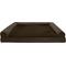 Show in main carousel: FurHaven Plush & Suede Convolute Orthopedic Bolster Cat & Dog Bed with Removable Cover & Liner, Espresso, Jumbo Plus slide 3 of 11