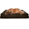 Show in main carousel: FurHaven Plush & Suede Convolute Orthopedic Bolster Cat & Dog Bed with Removable Cover & Liner, Espresso, Jumbo Plus slide 5 of 11