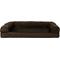 Show in main carousel: FurHaven Plush & Suede Convolute Orthopedic Bolster Cat & Dog Bed with Removable Cover & Liner, Espresso, Large slide 2 of 10