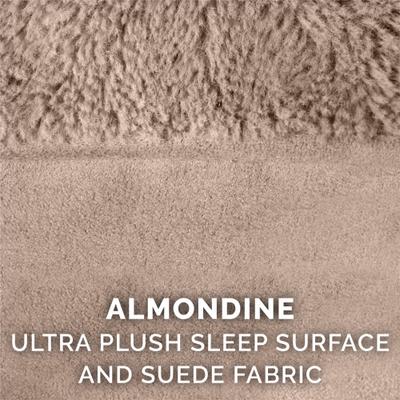 Show full view: FurHaven Plush & Suede Cooling Gel Bolster Dog Bed with Removable Cover, Almondine, Jumbo Plus slide 10 of 11