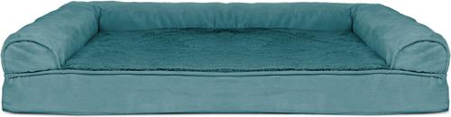 Show full view: FurHaven Plush & Suede Cooling Gel Bolster Dog Bed with Removable Cover, Deep Pool, Jumbo slide 3 of 10