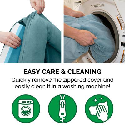 Show full view: FurHaven Plush & Suede Cooling Gel Bolster Dog Bed with Removable Cover, Deep Pool, Medium slide 8 of 10