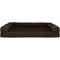 Show in main carousel: FurHaven Plush & Suede Cooling Gel Bolster Dog Bed with Removable Cover, Espresso, Jumbo slide 3 of 10