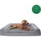 Show in main carousel: FurHaven Plush & Suede Cooling Gel Bolster Dog Bed with Removable Cover, Gray, Jumbo Plus slide 4 of 10