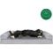 Show in main carousel: FurHaven Plush & Suede Cooling Gel Bolster Dog Bed with Removable Cover, Gray, Large slide 4 of 10