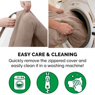 Show full view: FurHaven Plush & Suede Full Support Sofa Dog & Cat Bed, Almondine, Large slide 8 of 9