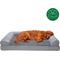 Show in main carousel: FurHaven Plush & Suede Full Support Sofa Dog & Cat Bed, Gray, Jumbo slide 4 of 10