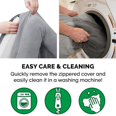 Show full view: FurHaven Plush & Suede Full Support Sofa Dog & Cat Bed, Gray, Large slide 8 of 10