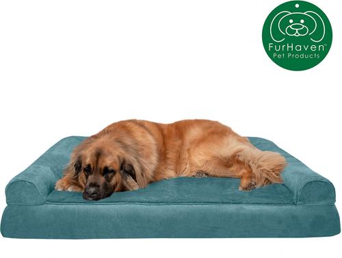 Show full view: FurHaven Plush & Suede Orthopedic Sofa Cat & Dog Bed, Deep Pool, Jumbo Plus slide 4 of 11