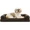 Show in main carousel: FurHaven Plush & Suede Orthopedic Sofa Cat & Dog Bed, Espresso, Medium slide 4 of 11