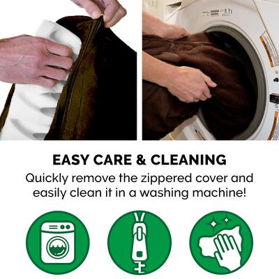 Show full view: FurHaven Plush & Suede Orthopedic Sofa Cat & Dog Bed, Espresso, Medium slide 8 of 11