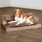 Show in main carousel: FurHaven Plush & Velvet Cooling Gel Comfy Couch Dog & Cat Bed, Almondine, Medium slide 1 of 10