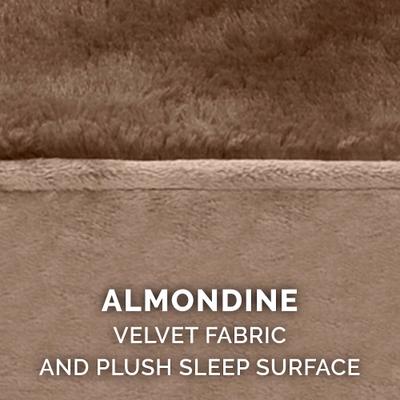 Show full view: FurHaven Plush & Velvet Cooling Gel Comfy Couch Dog & Cat Bed, Almondine, Medium slide 9 of 10