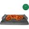 Show in main carousel: FurHaven Plush & Velvet Memory Foam Comfy Couch Dog & Cat Bed, Dark Gray, Jumbo slide 4 of 10