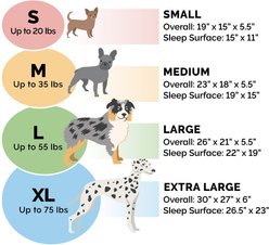 FurHaven Plush & Velvet Orthopedic Bolster Cat & Dog Bed with Removable Cover, Driftwood Brown, Large slide 2 of 8