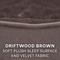 Show in main carousel: FurHaven Plush & Velvet Orthopedic Bolster Cat & Dog Bed with Removable Cover, Driftwood Brown, Large slide 8 of 9