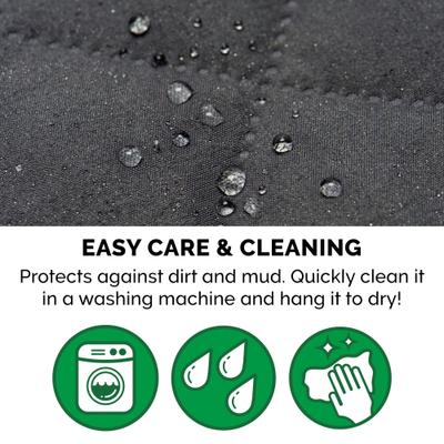 Show full view: FurHaven Polyester Polka Paw Print Reversible Furniture Protector, Gray, Large slide 7 of 9