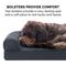 Show in main carousel: FurHaven Quilted Bolster Cat & Dog Bed with Removable Cover, Iron Gray, Jumbo slide 7 of 10